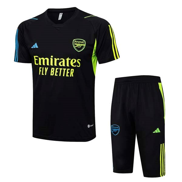 Trikot Entrainement Arsenal Komplett Set 2023-24 Schwarz